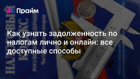 Как узнать задолженность по налогам