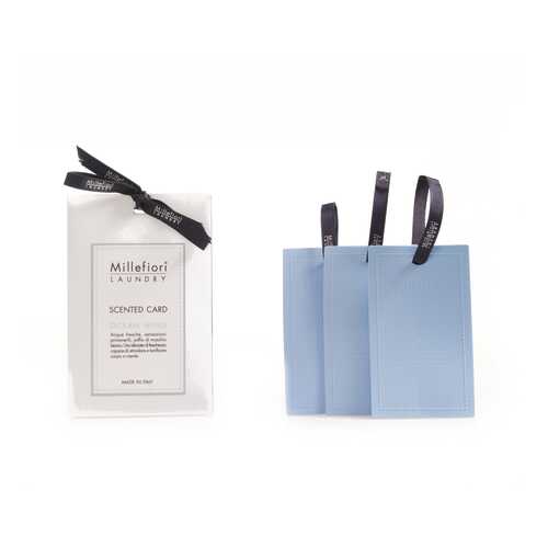 Ароматическая карточка Millefiori Milano Ветер океана Laundry Scented Card Ocean Wind 3 шт в Леонардо