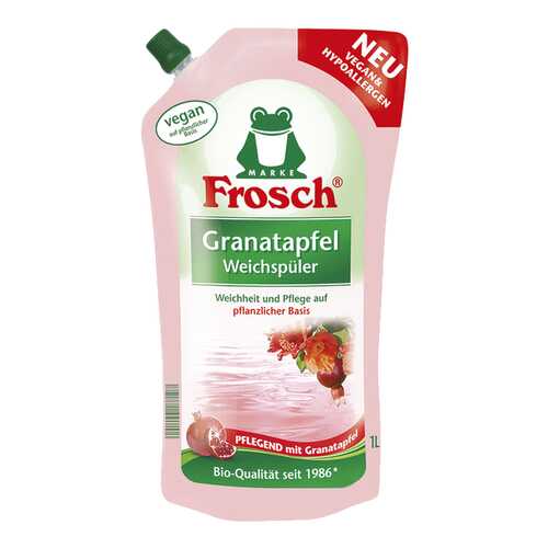 Ополаскиватель для белья Frosch гранат 1 л в Леонардо