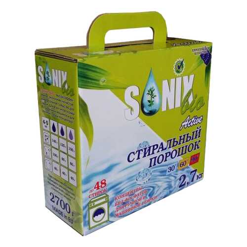 Порошок для стирки SonixBio active концентрированный 2.7 кг в Леонардо