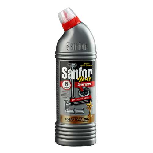 Средство Sanfor 5 минут для чистки канализационных труб 1 л в Леонардо