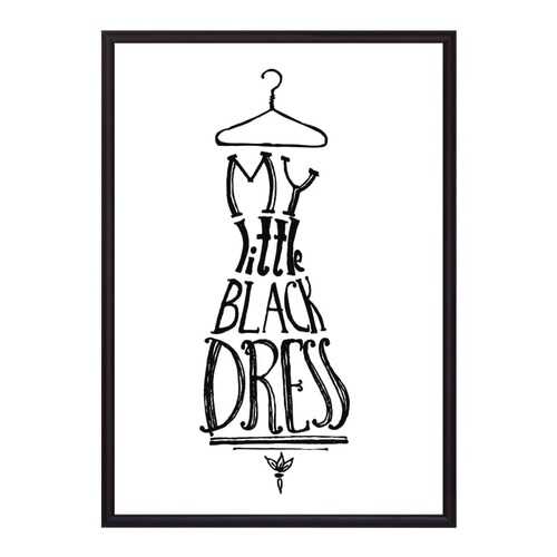 Постер в рамке Little Black Dress 21х30 см в Леонардо
