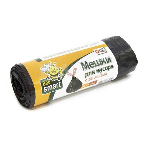 Мешки для мусора 60л 15 шт. с завязками BeeSmart ПНД в Леонардо