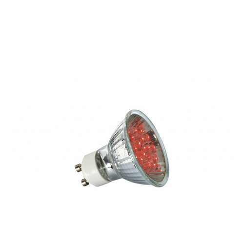 Лампа рефлекторная светодиодная LED, красный 1W GU 10 28007 в Леонардо
