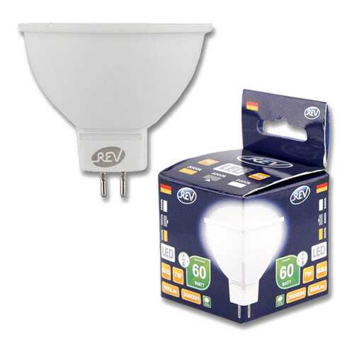 Лампочка светодиодная LED, MR16 GU5.3 7W 4000K холодный свет в Леонардо