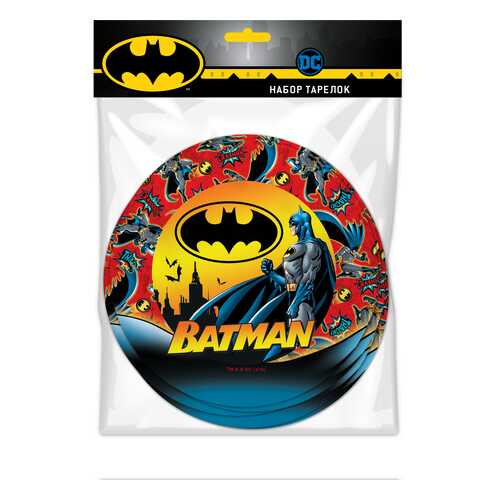 Набор бумажных тарелок ND Play Batman 6 штук в Леонардо