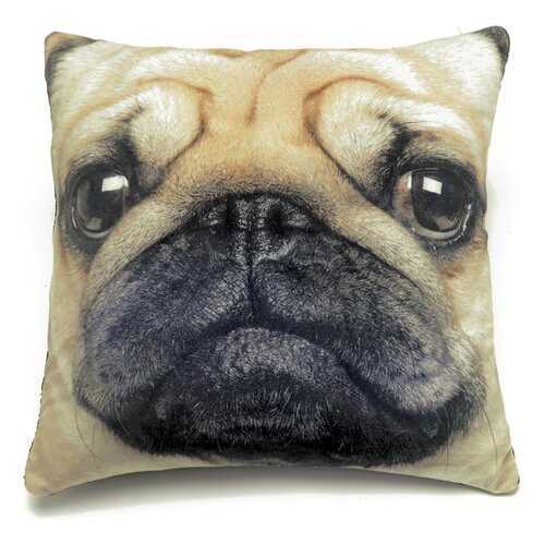 Декоративная подушка Catseye Lobdon Pug LOVE 44x44 см в Леонардо
