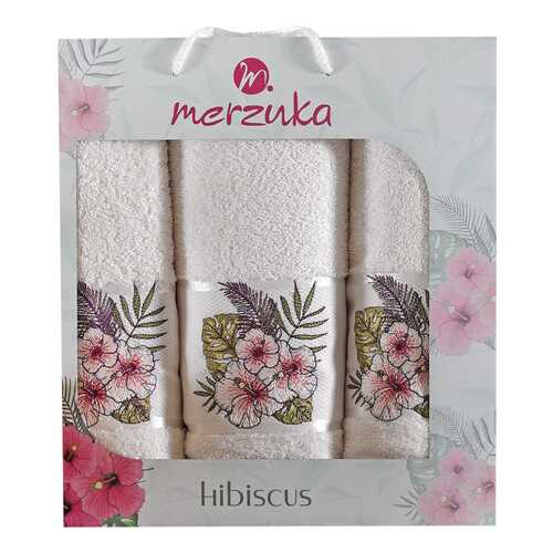 Набор полотенец Oran Merzuka hibiscus белый в Леонардо