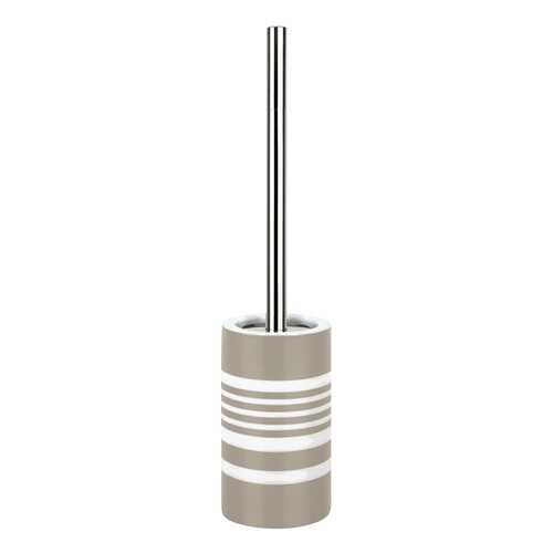Ерш для унитаза Spirella Tube-Stripes, фарфор, коричневая полоска в Леонардо