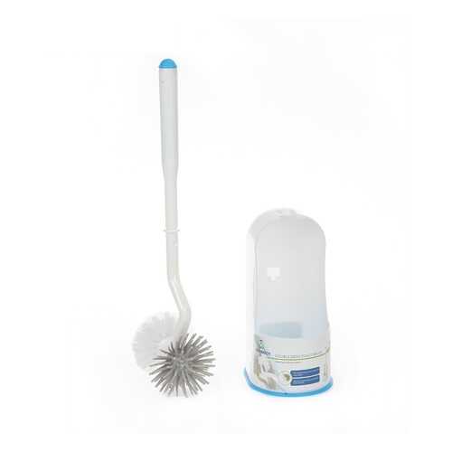JY8180 WC комплект, ерш двойной (силикон+пластик) Double Sides Toilet Brush B3, Boomjoy в Леонардо